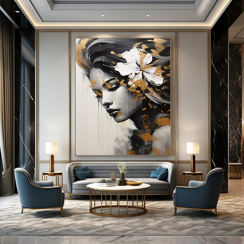 Handmade Textured Abstract Artwork for Dining Room & Hallway LargeART2170