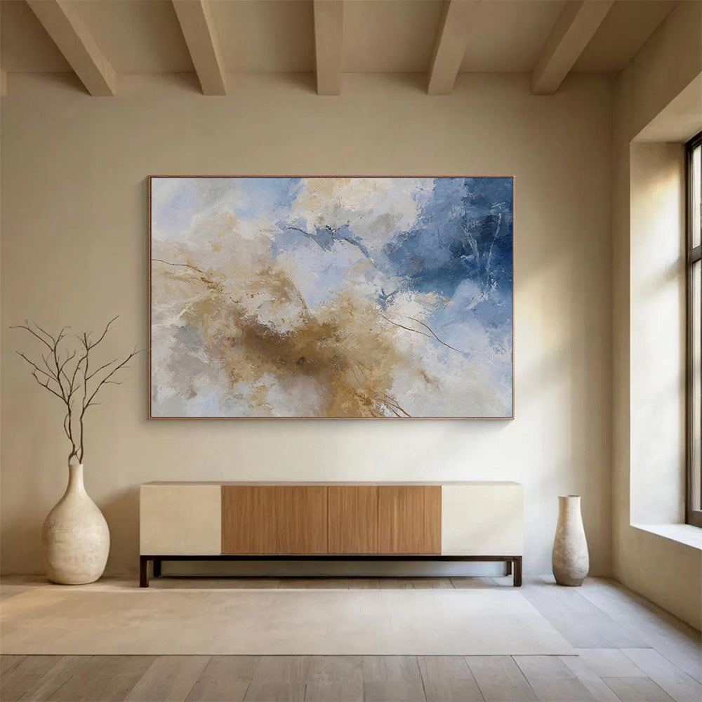 Custom Hand-Painted Wall Mural for Office & Dining Room DKH136
