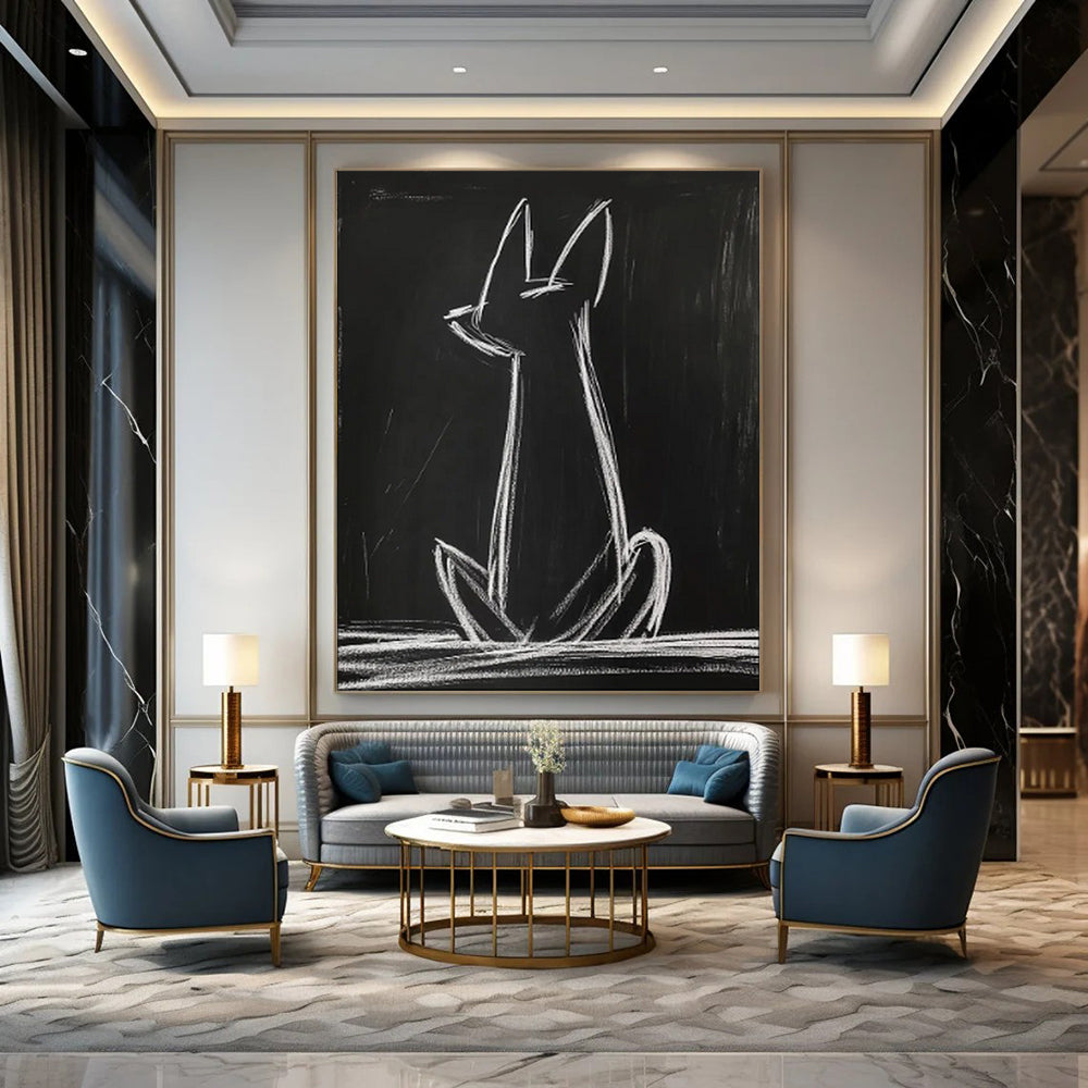 Dynamic & Energetic Abstract Canvas Art for Dining Room & Bar LargeART2027