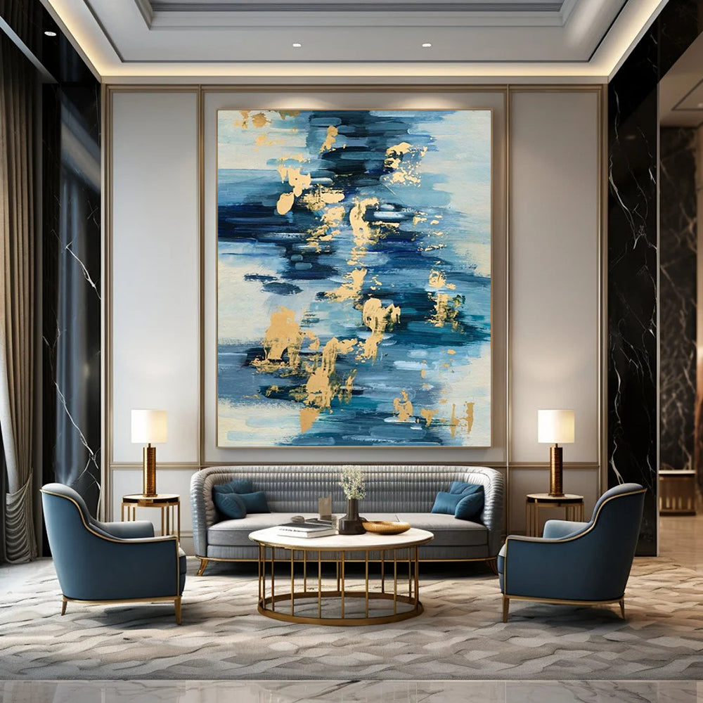 Bold Textured Abstract Artwork for Office & Bar DKH0931