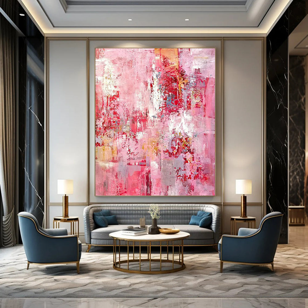 Expansive Hand-Painted Abstract Artworks for Living Room & Hotel Lobby LargeART2300