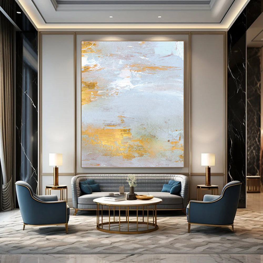 Handmade Large Custom Abstract Artworks with Textured Details DTP160