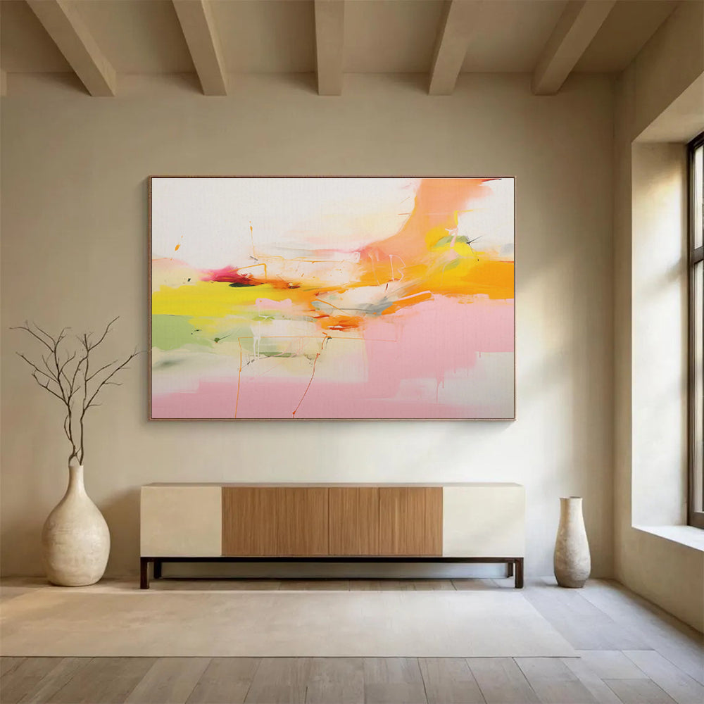 Striking Textured Abstract Mural for Bar & Dining Room DKH490