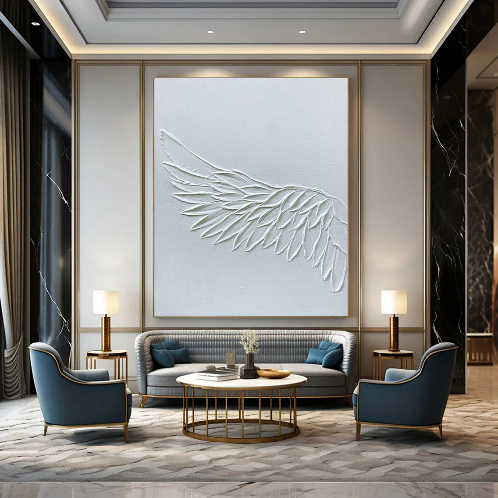 Grandiose Hand - Painted Textured Custom Abstract Canvas, for Office and Bedroom DKH1485