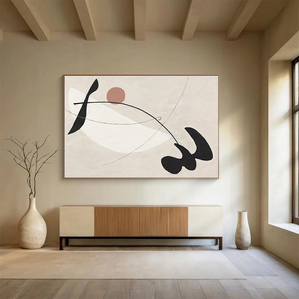 Extensive Hand - Crafted Textured Abstract Canvas for Dynamic Interiors DKH738