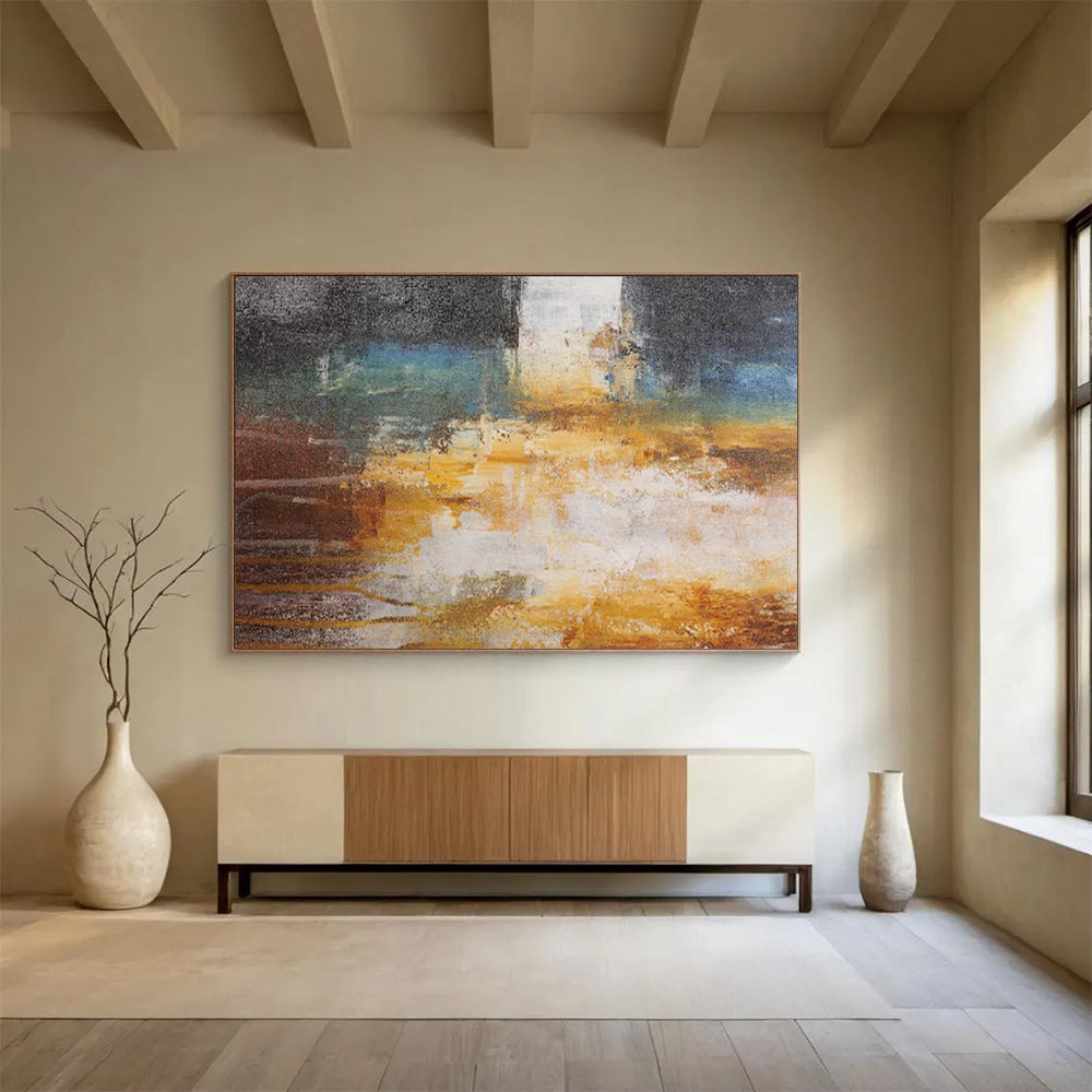 Oversized Custom Abstract Mural for Restaurant DKH012