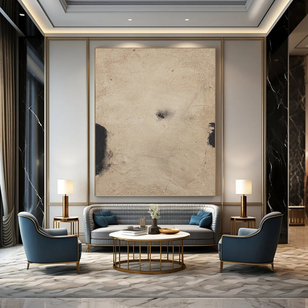Large - Sized Mysterious Hand - Painted Textured Abstract on Canvas for Bedroom & Hallway DKH1421