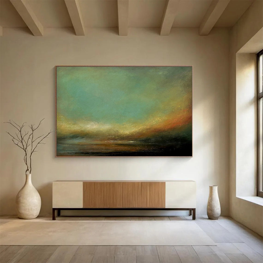 Immense Textured Hand - Crafted Abstract Painting for Stylish Interiors DKH778