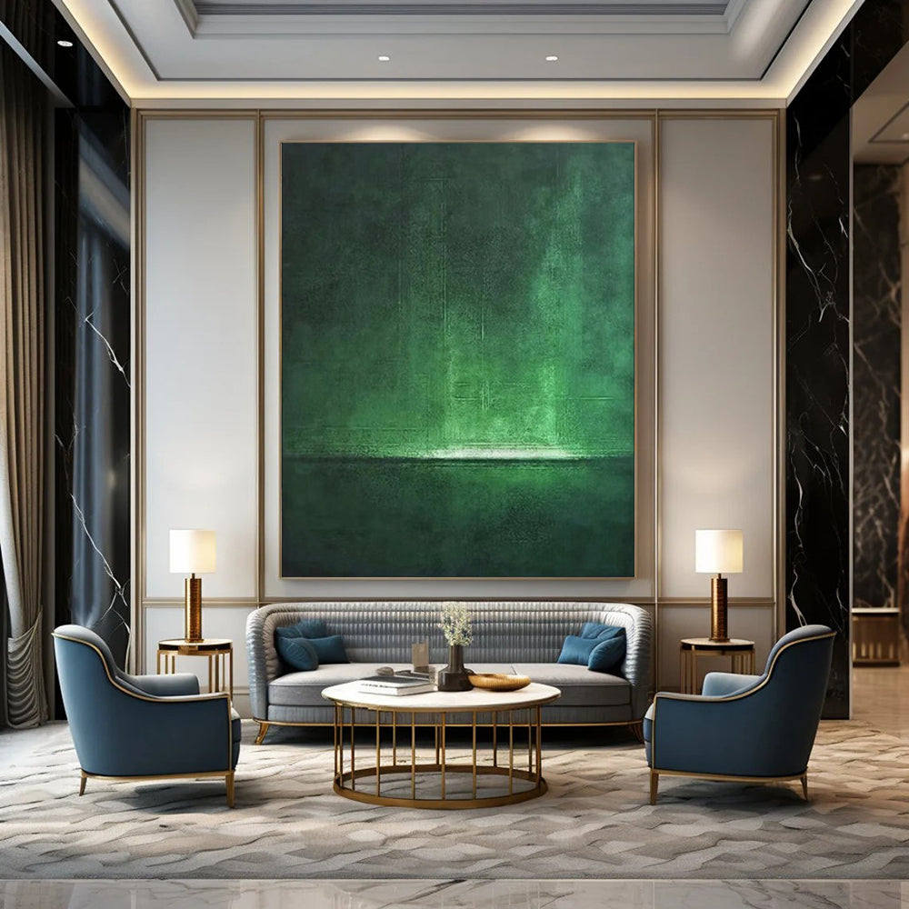 Oversized Hand-Painted Abstract Mural for Living Room & Dining Room LargeART1891