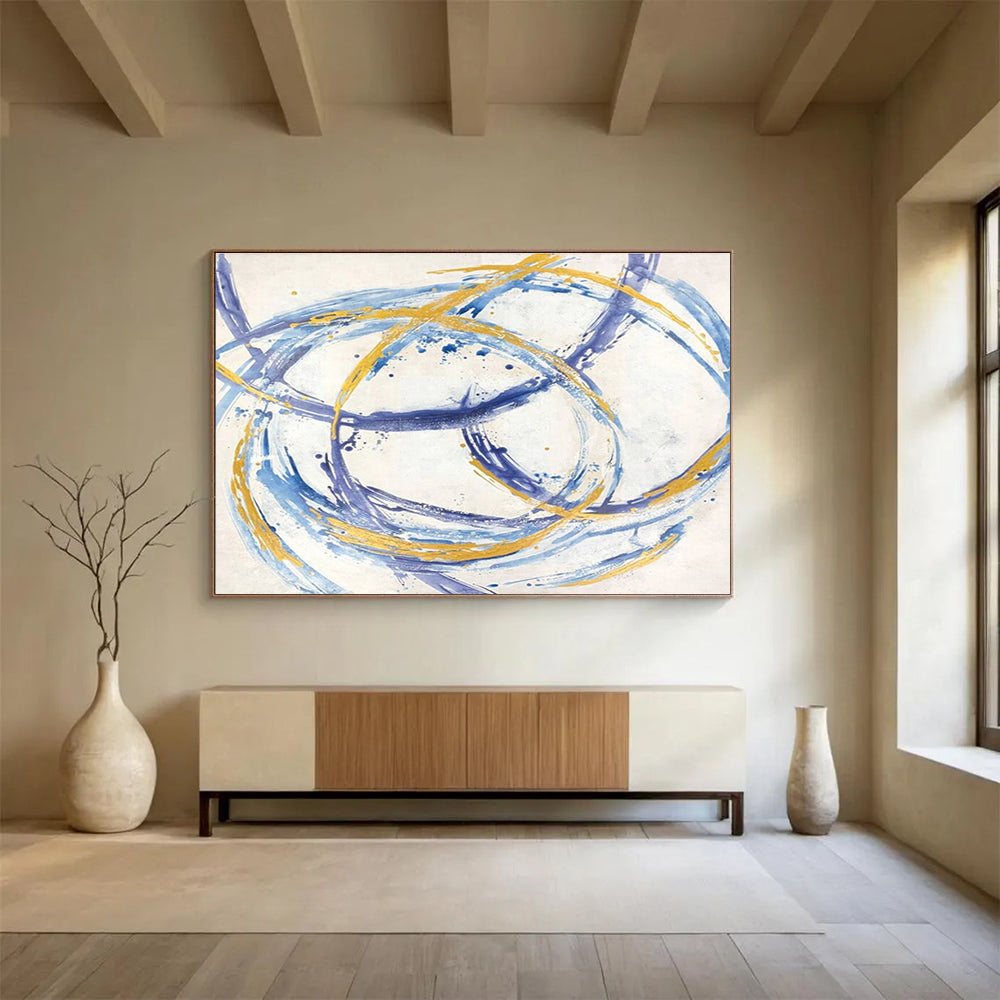 Spectacular Original Enormous Textured Hand - Rendered Abstract Wall Art for Dramatic Focal Points DKH847
