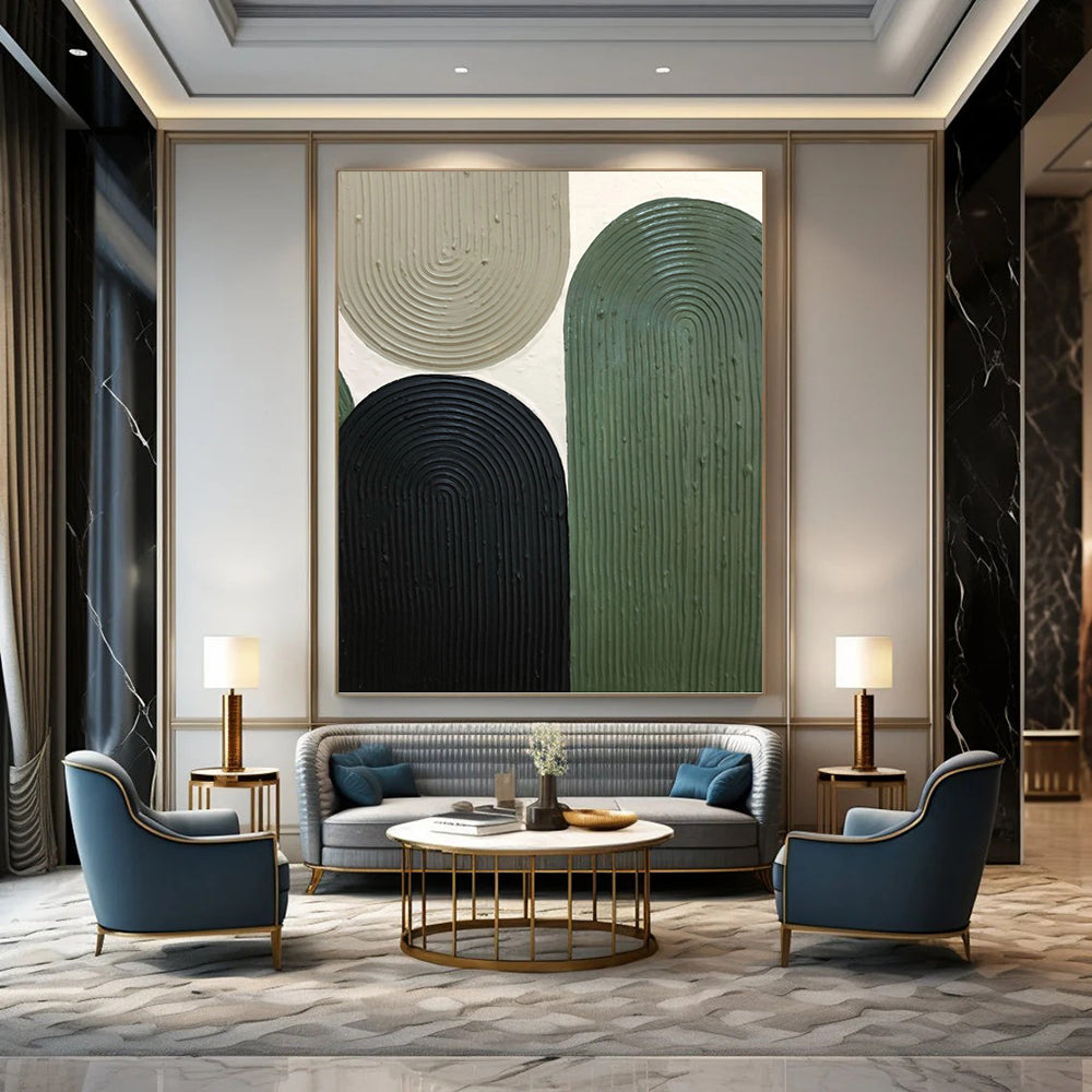 Professionally Created Hand - Painted Textured Canvas Abstract for Office & Bedroom DKH1167