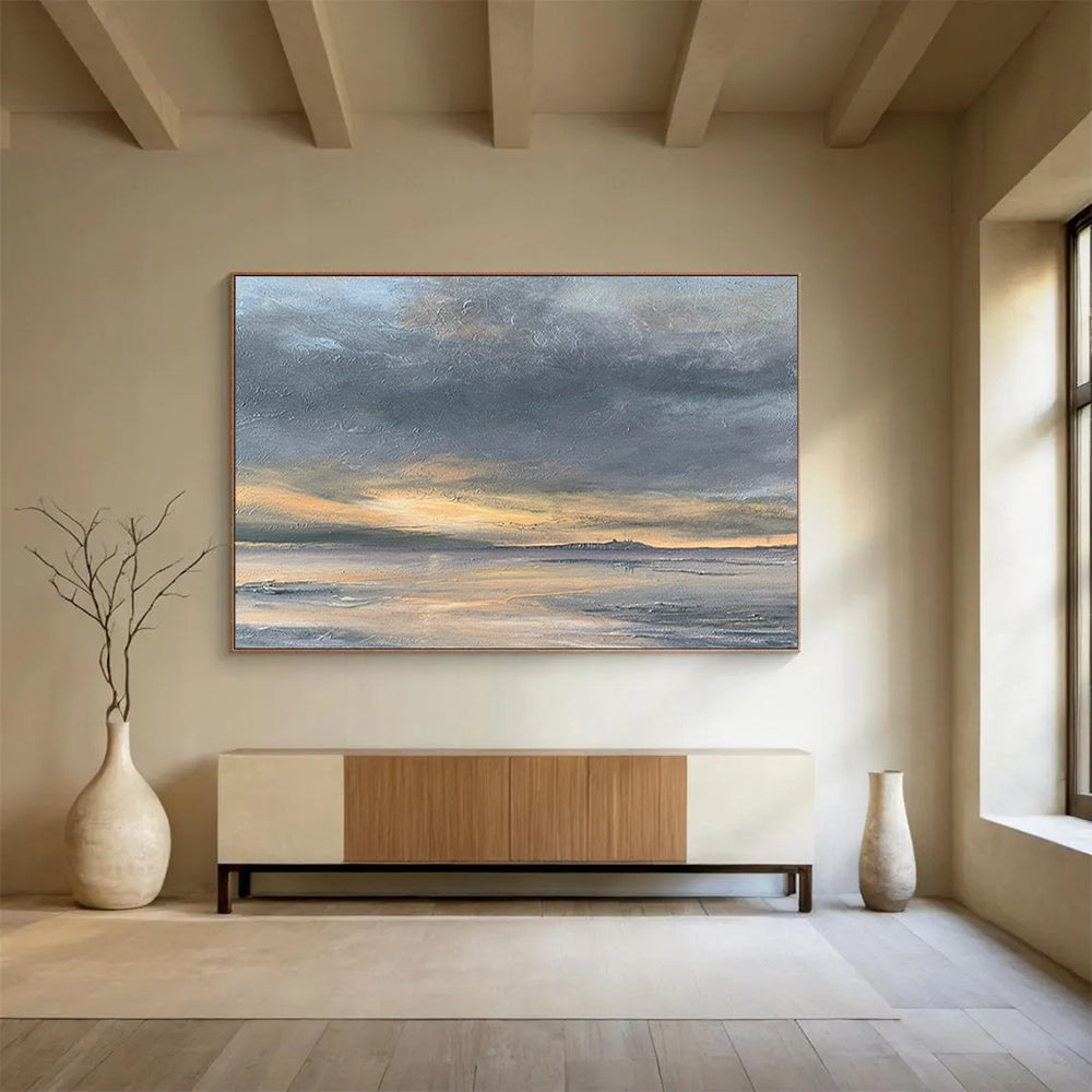 Sunset Over the Sea - Warm & Inviting Dining Room Art DLZ023