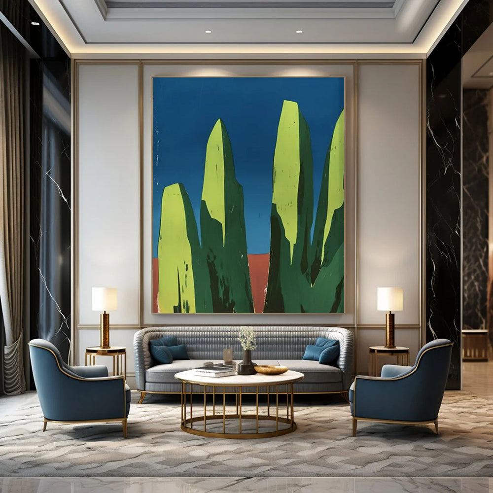 Frosted Whispers: Mammoth Hand - Painted Textured Custom Abstract Work for Hallway and Living Room DTP093