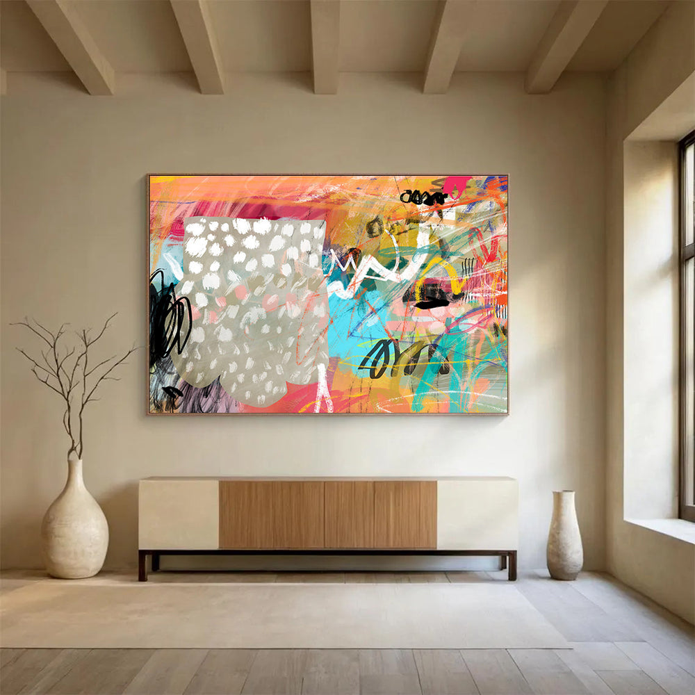Custom Abstract Mural for Bar & Entryway DKH078