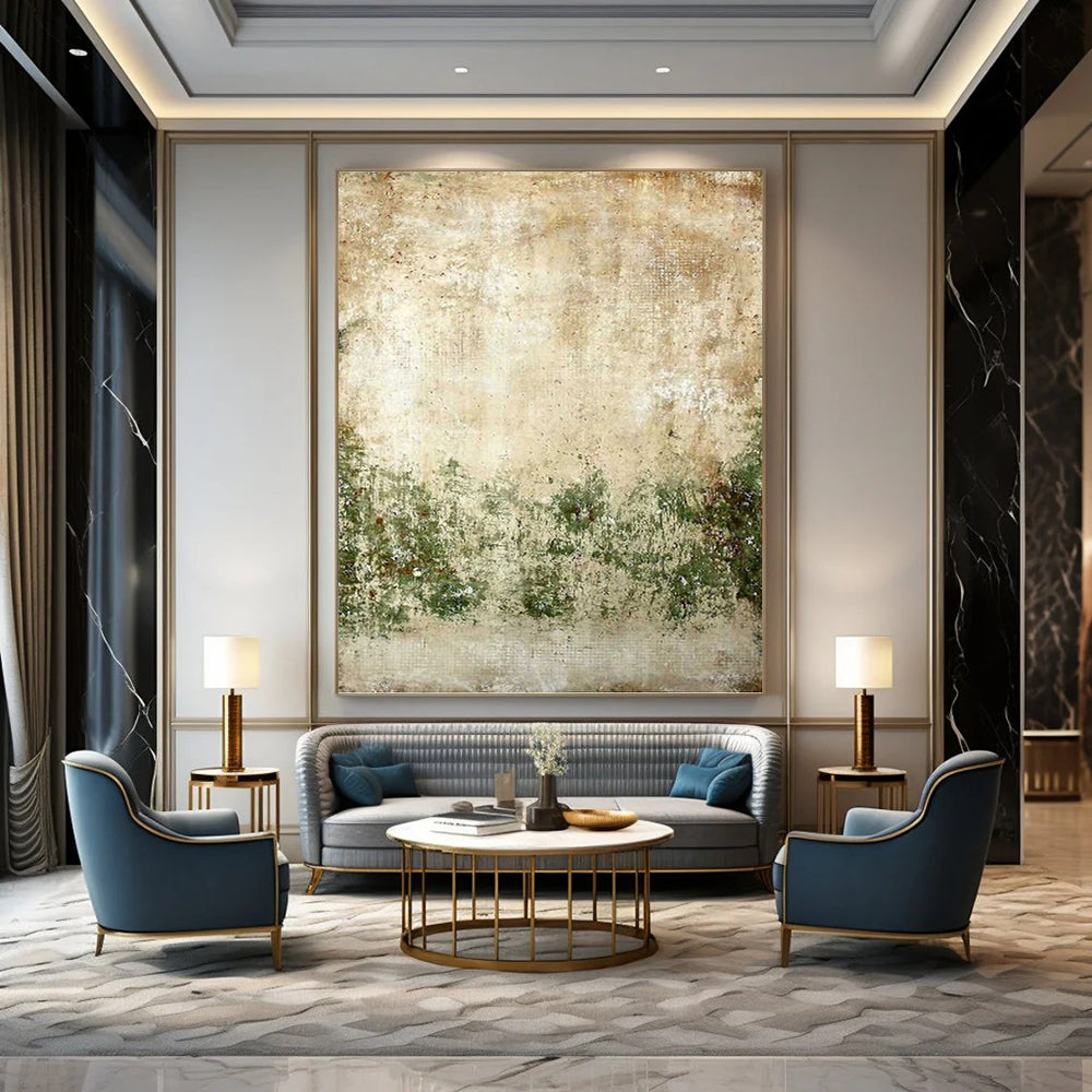 Enormous Hand - Painted Textured Custom Abstract Canvas, for Living Room and Bar DKH1479