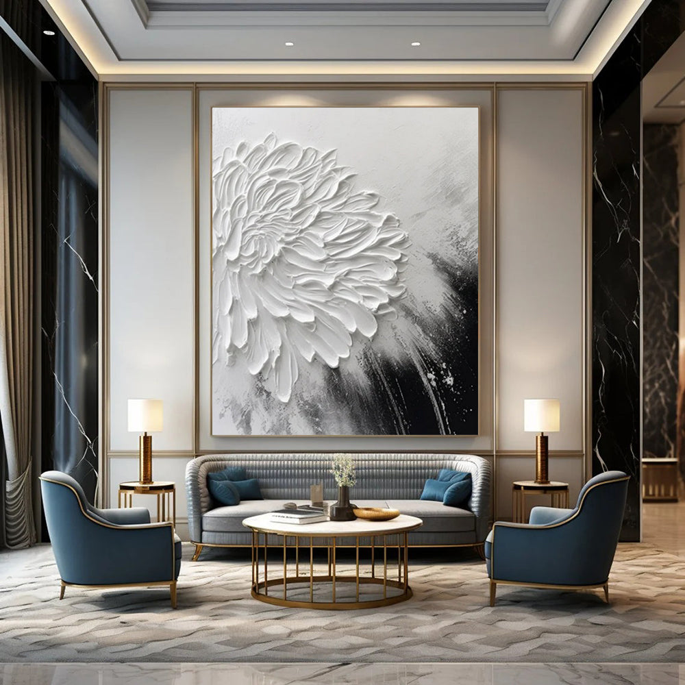 Gigantic-Scale Hand-Painted Abstract Wall Murals for Living Room & Studio LargeART2216