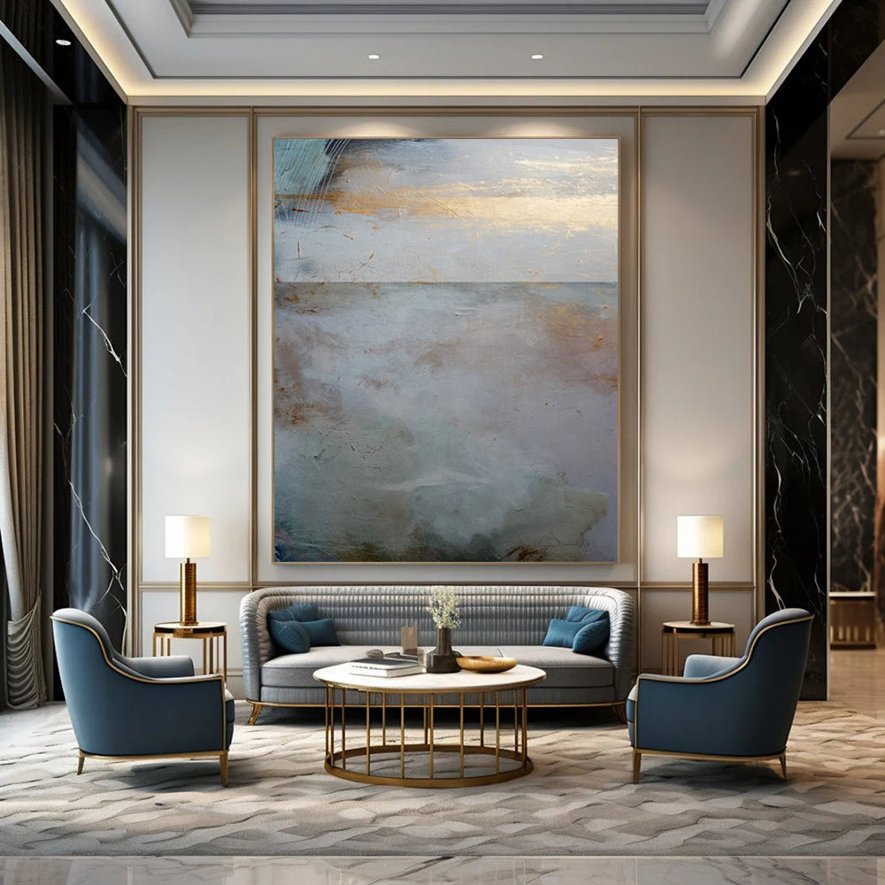 Large Handmade Abstract Art: Custom, Textured & Impressive DTP173