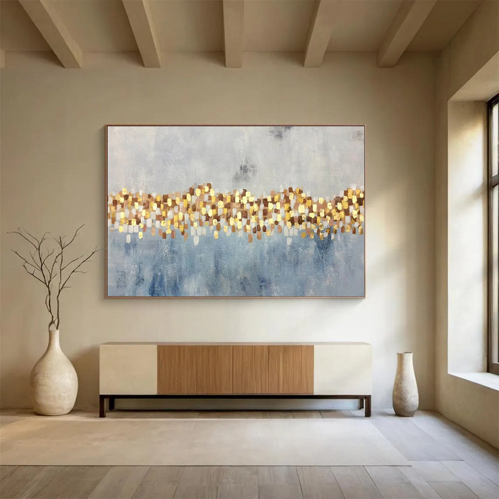 Large - Format Abstract Mural for Bedroom & Dining Room DKH164
