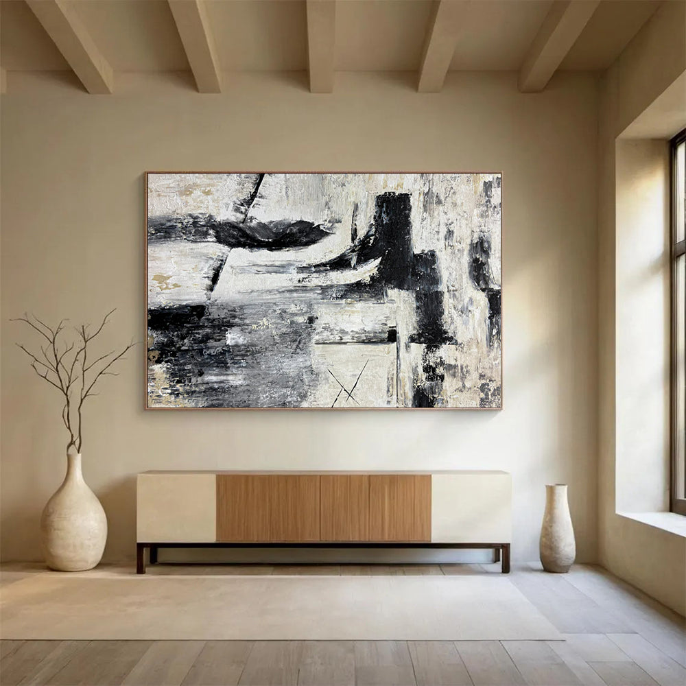 Striking Giant Abstract Painting for Hallway & Bar LargeART1692