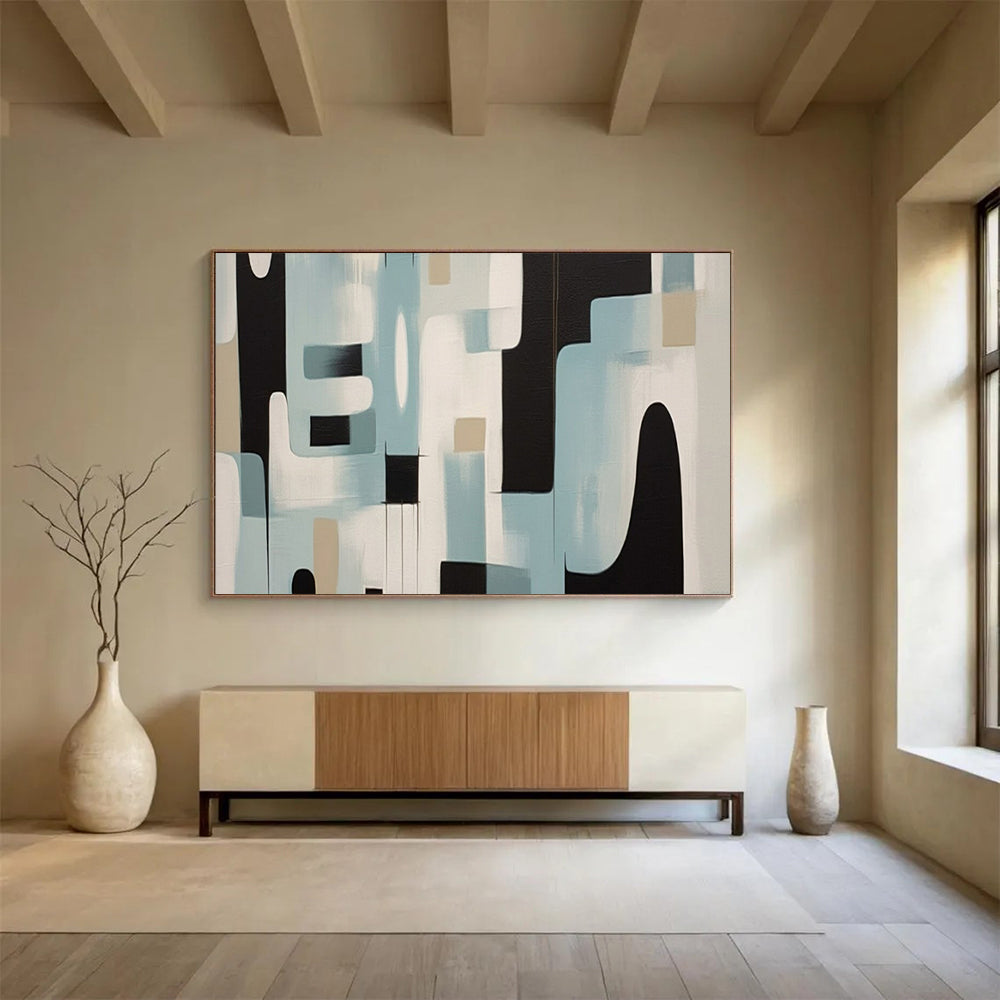 Sleek Abstract Wall Art for Office & Dining Room LargeART1711