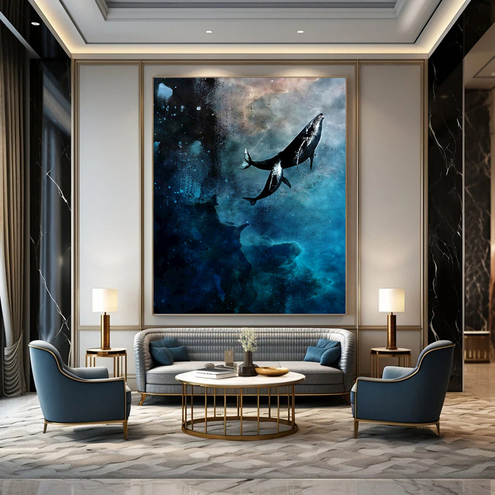 Dramatic Textured Abstract Wall Art for Entryway & Hotel Suite DKH0933