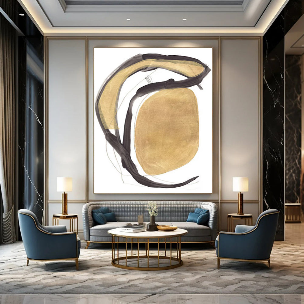 Handmade Large Abstract Paintings: Textured Wonders for Hallway & Entryway DTP223