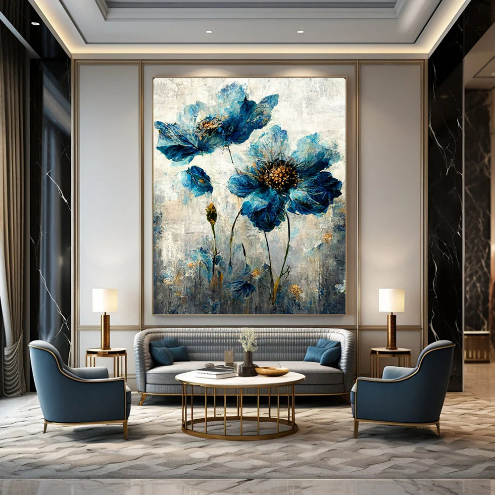 Custom-Crafted Textured Wall Mural for Living Room & Hotel LargeART2169