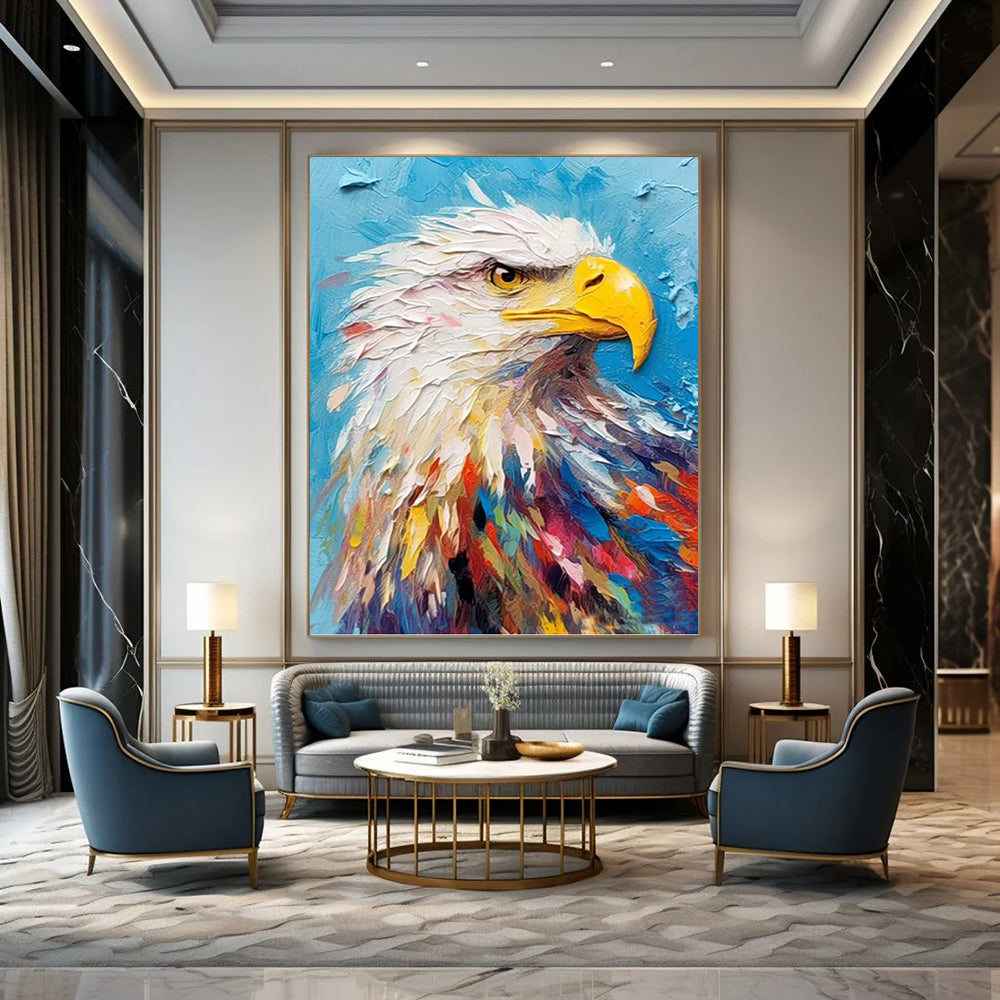 Gigantic Custom - Crafted Textured Canvas Abstract for Hotel Suite & Living Room DKH1060