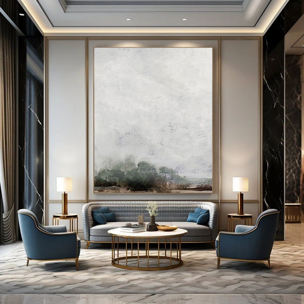 Large-Scale Custom Abstract Paintings: Handmade Textures for Bedroom & Living Room DTP221