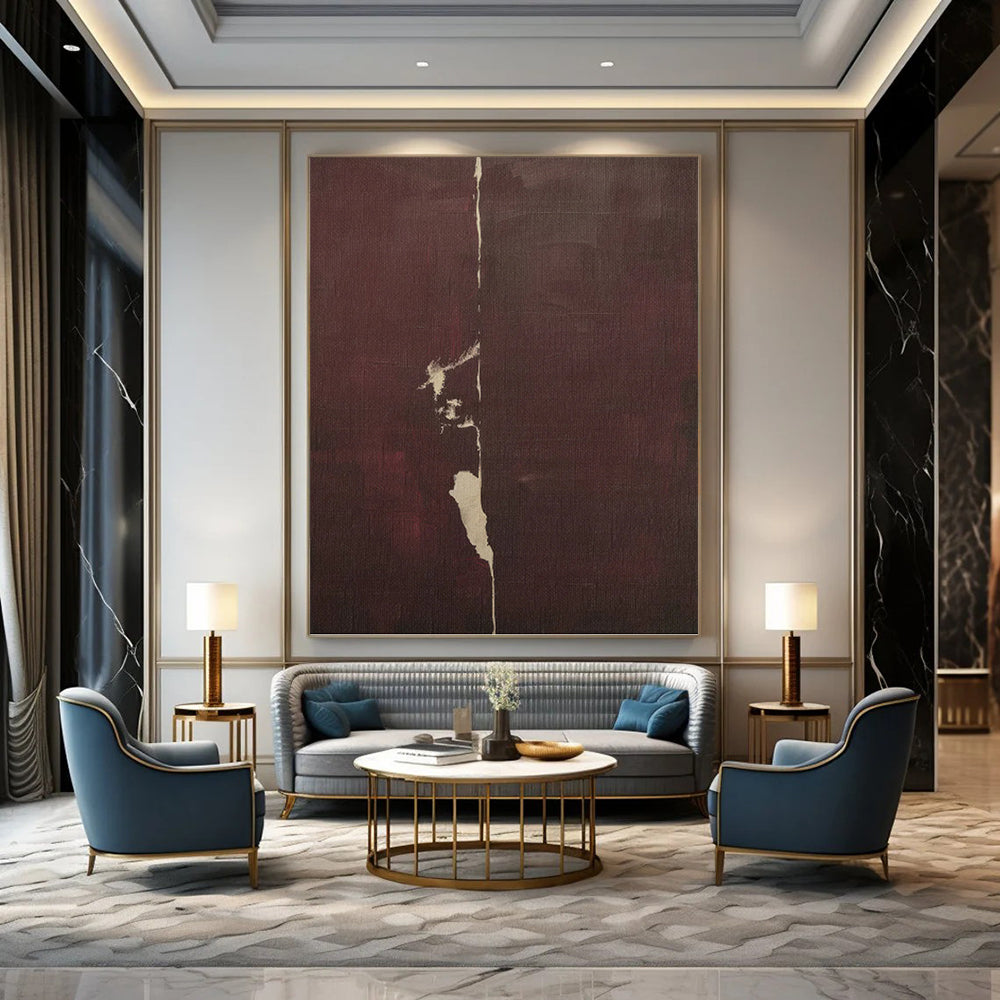 Exclusive Designer - Curated Hand - Rendered Textured Canvas Art for Hallway & Entryway DKH1149
