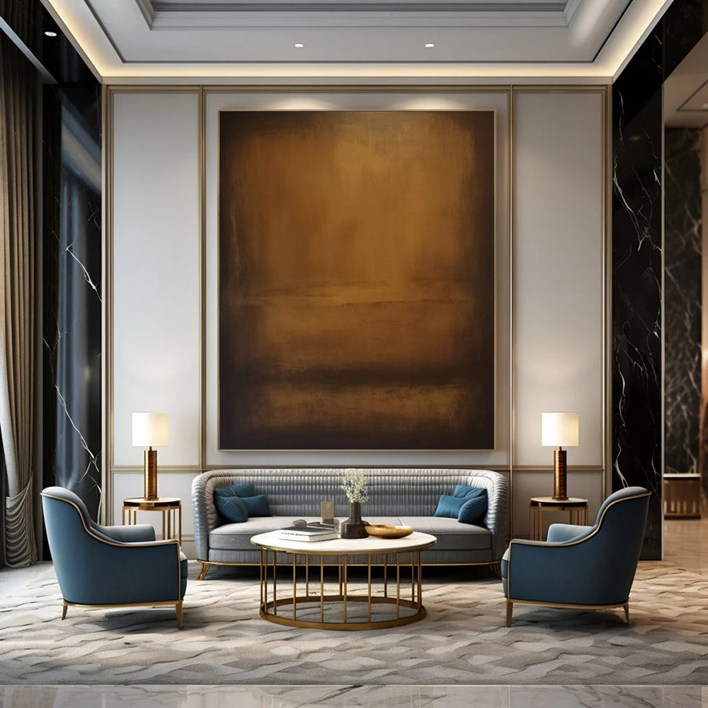 Handmade Large-Scale Abstract Art for Office & Hallway DTP372