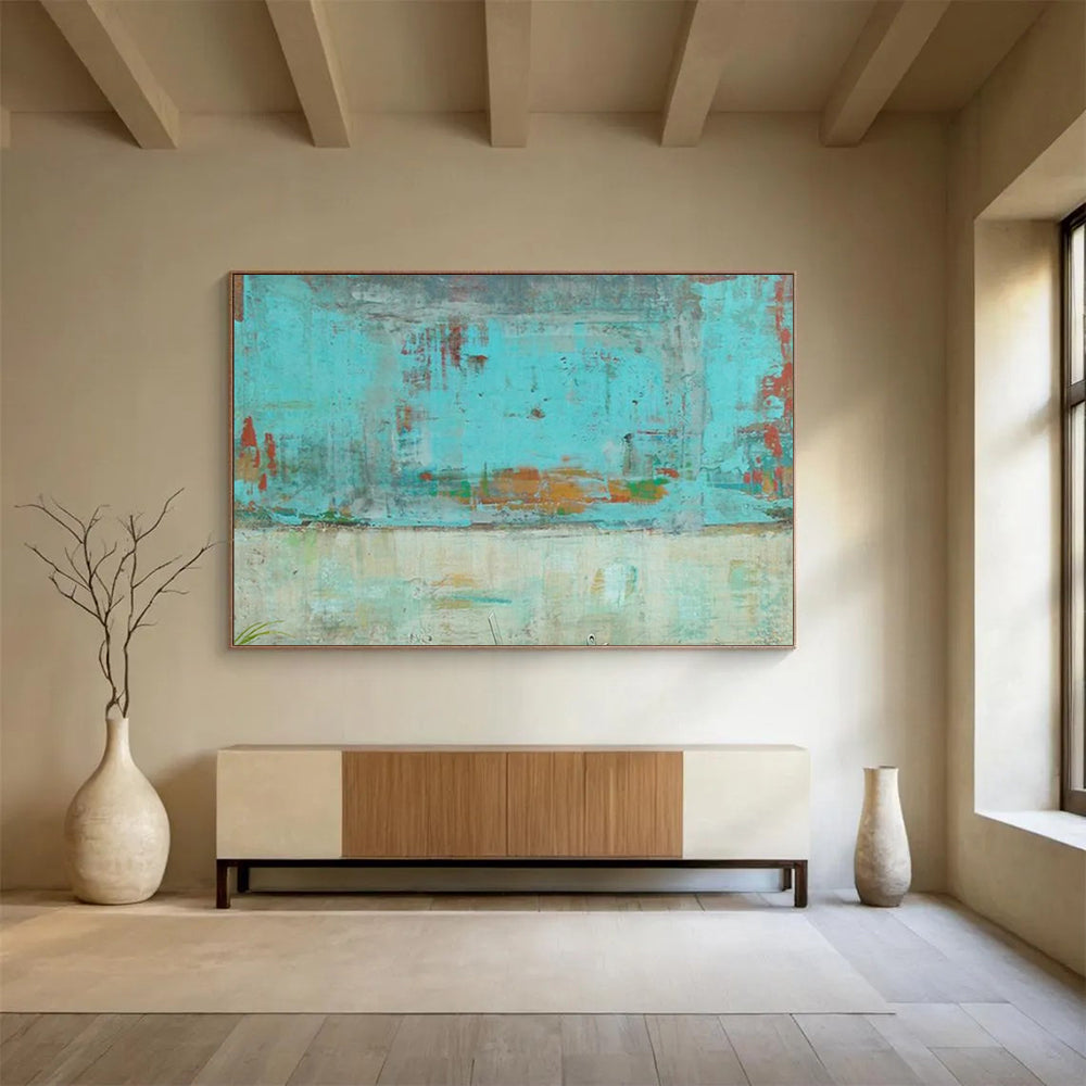 Serene Large Abstract Canvas for Entryway & Living Room LargeART1583
