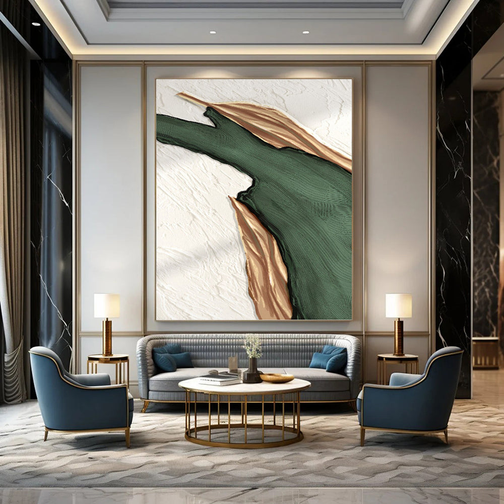 Palace - Scaled Hand - Painted Custom Abstract Narrative (with Exquisite Textures), for Bedroom and Bar DKH1507