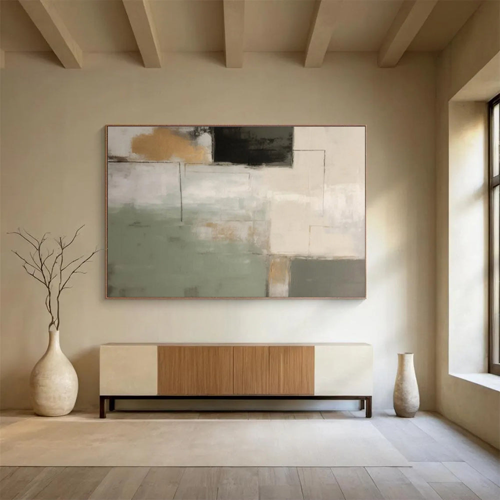 “Serene Horizons” Large - Sized Abstract Painting for Office & Bedroom DKH328