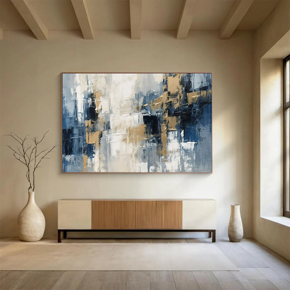 Energetic Giant Abstract Mural for Office & Living Room LargeART1706