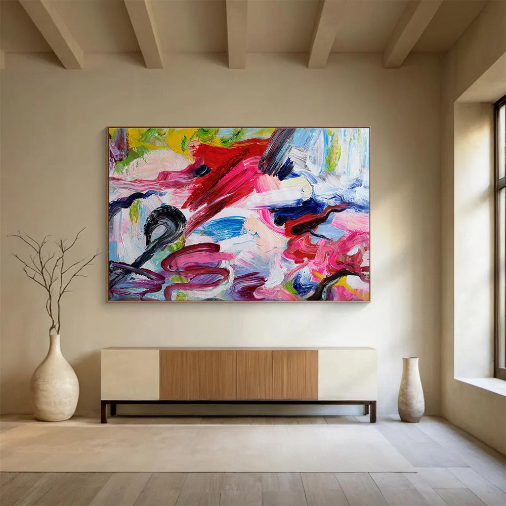“Graceful Mystique” Colossal Abstract Wall Art for Bedroom & Hallway DKH297