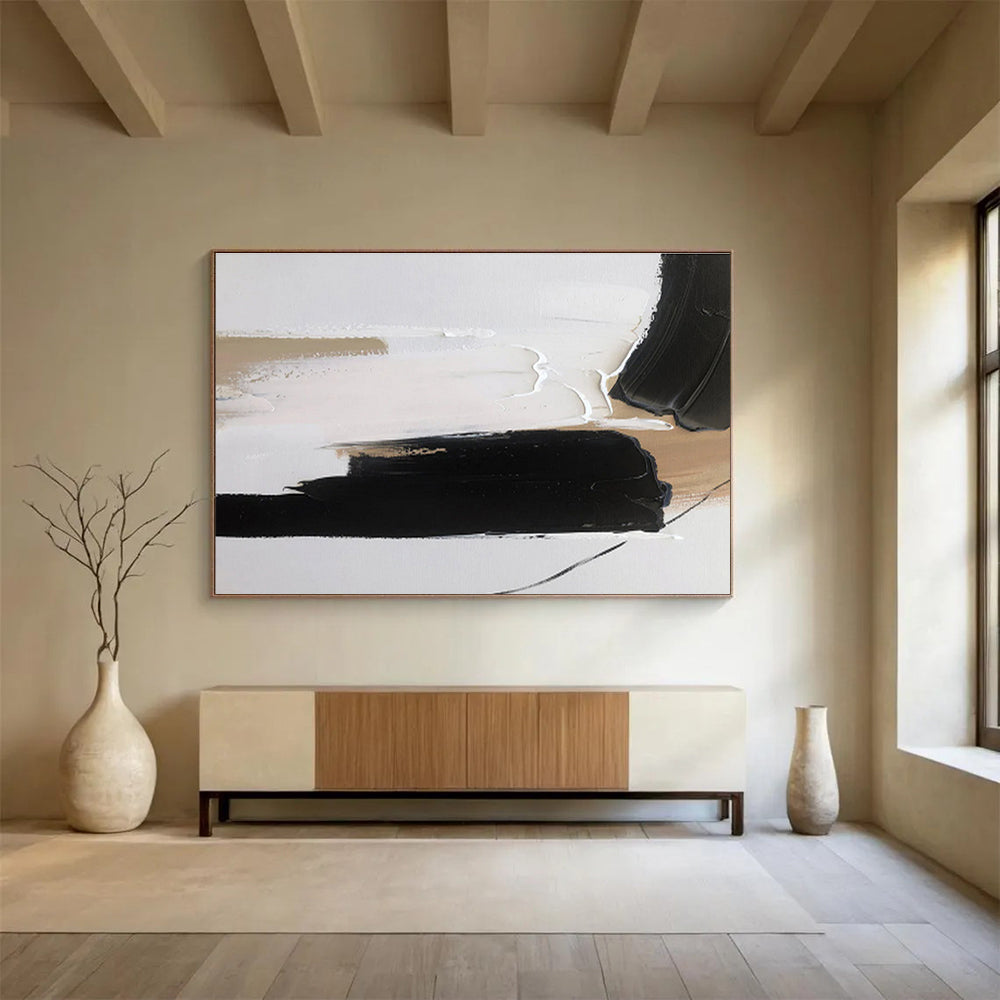 “Elemental Whisper” Vast Abstract Canvas for Bedroom & Office DKH315