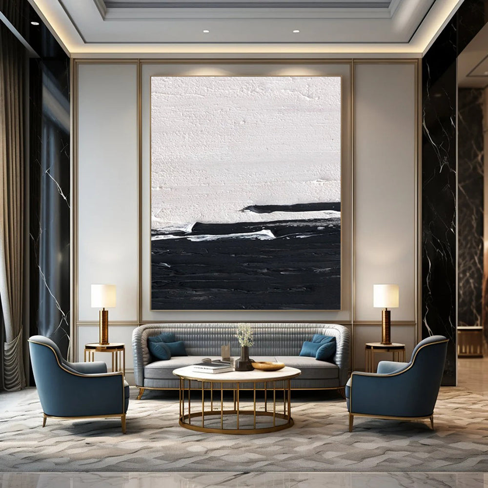 Large Custom Abstract Artworks with Textured Styles for Hotel & Entryway DTP402