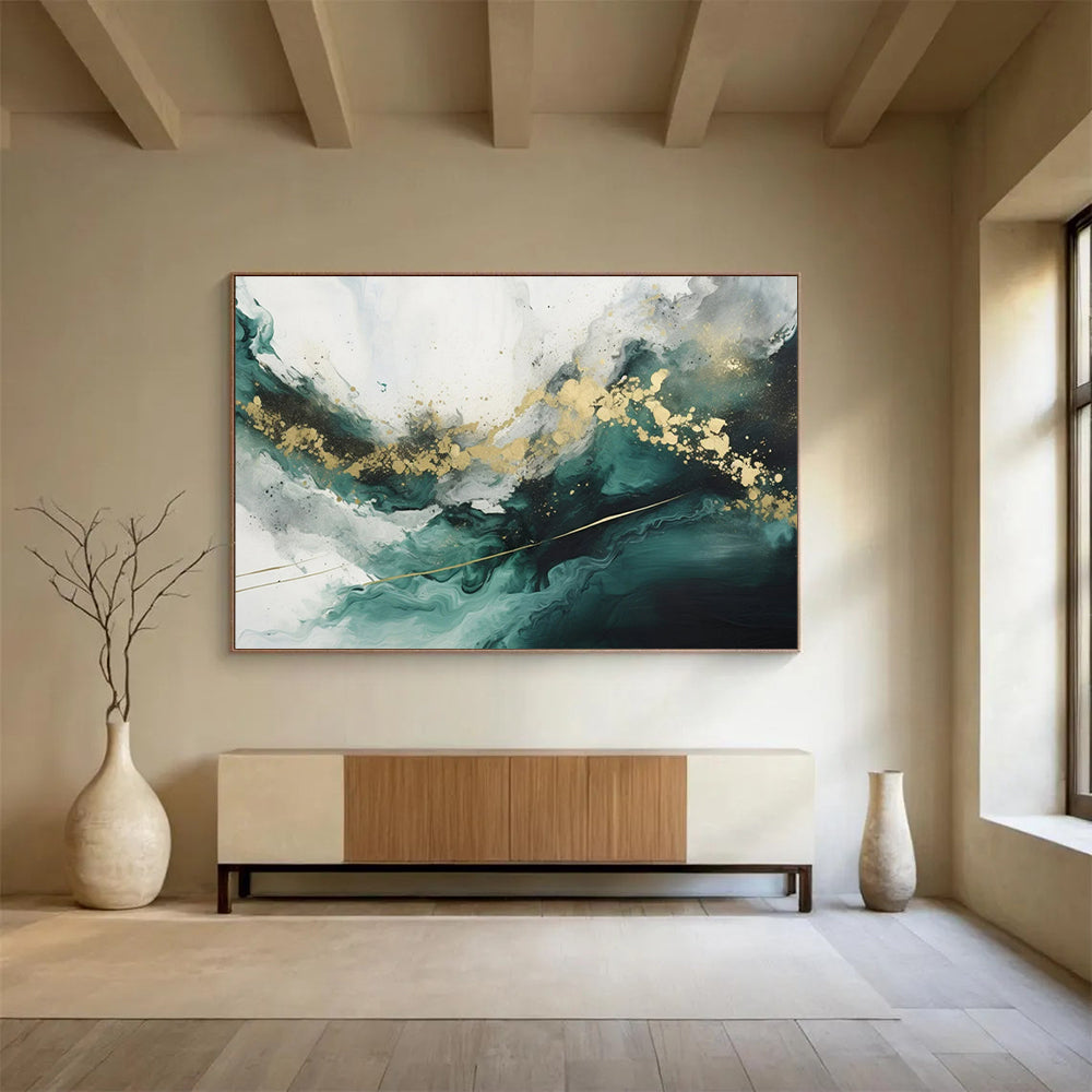 Energetic Giant Abstract Mural for Living Room & Office LargeART1616