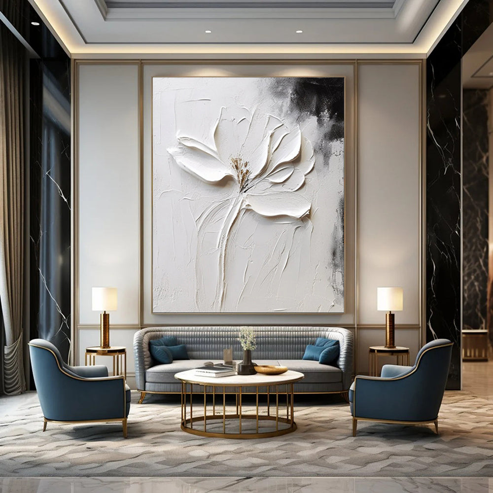 Large-Scale Textured Abstract Wall Art for Kitchen & Dining Nook LargeART2106