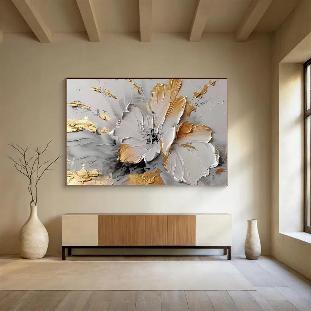 Immense Hand - Painted Abstract Textured Canvas for Artistic Enhancement DKH677