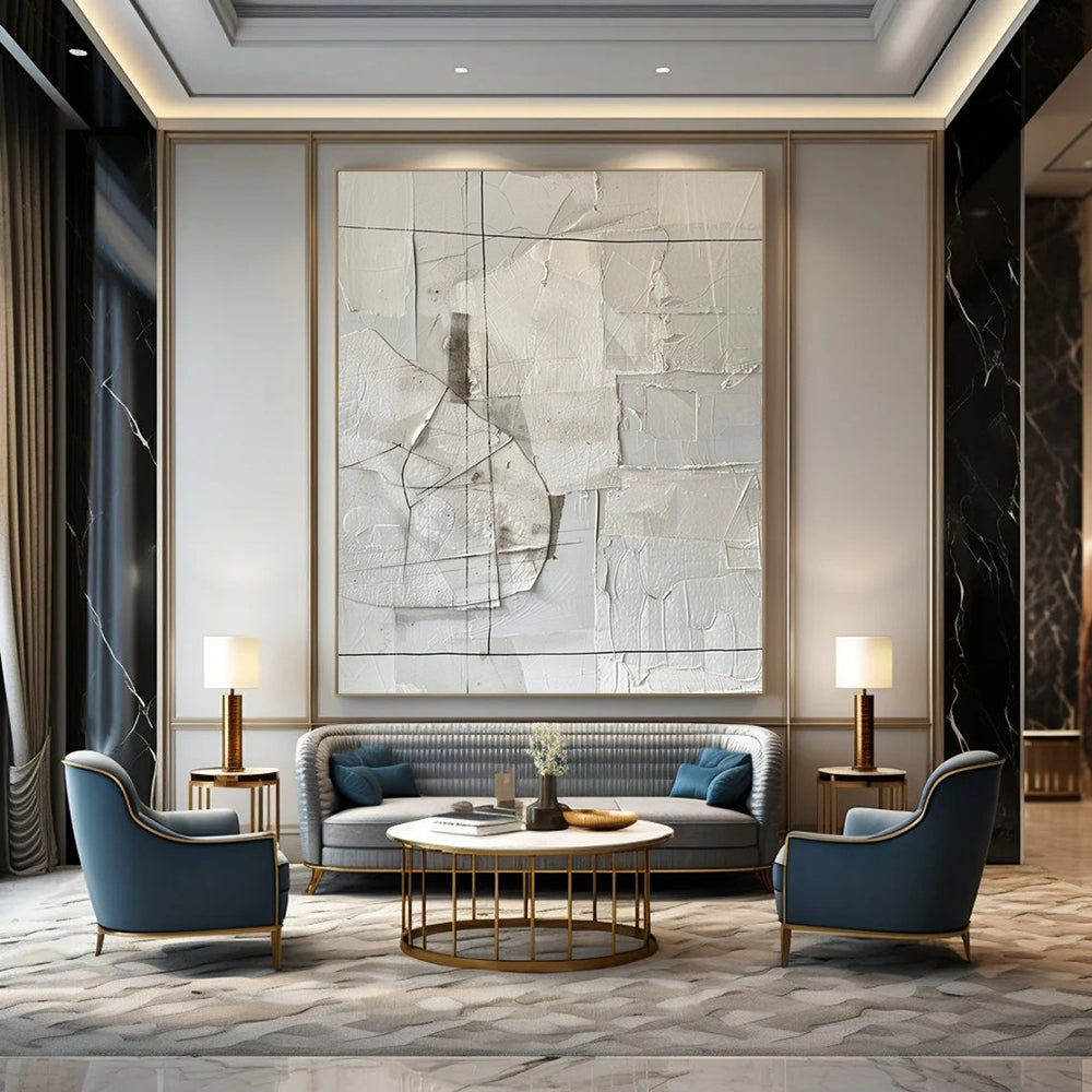 Immense - Scale Hand - Painted Custom Abstract Creation for Bedroom and Bar DTP017