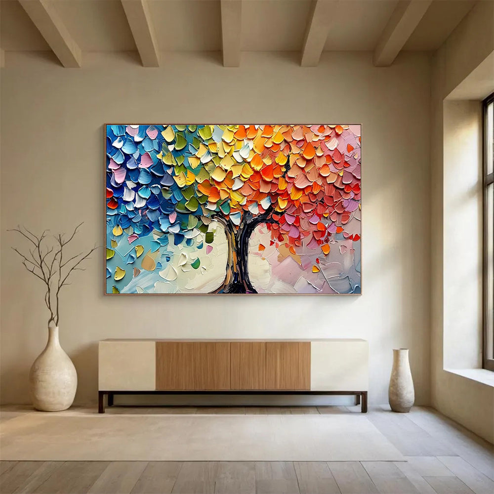 Massive Original Hand - Crafted Textured Abstract Canvas for Artistic Accents DKH798
