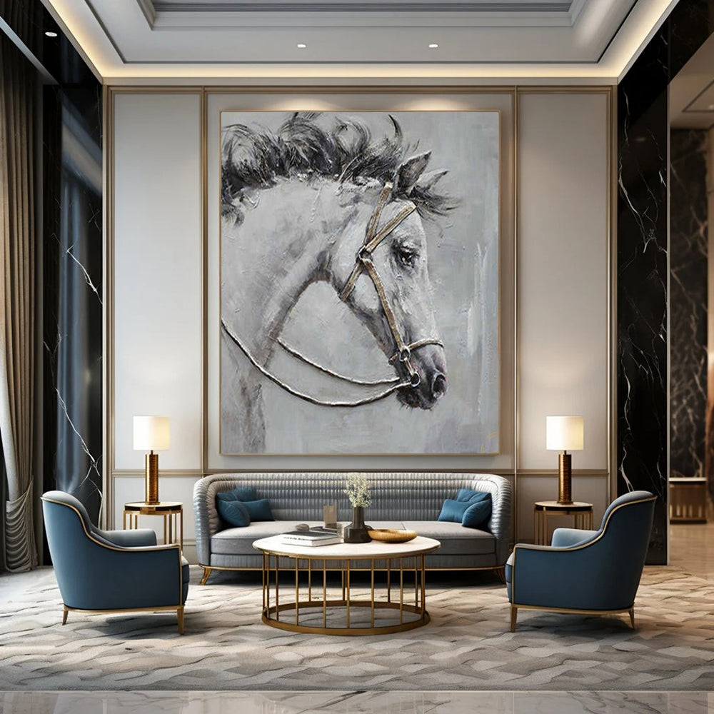 Monumental Hand-Painted Abstract Art for Bedroom & Nursery LargeART2179
