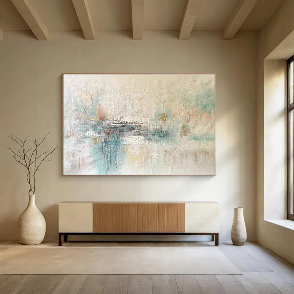 “Stellar Impulses” Massive Abstract Painting for Entryway & Office DKH290