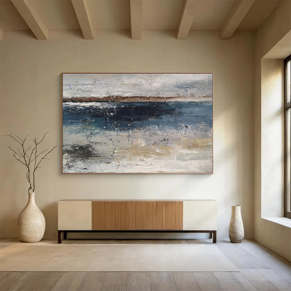“Rhythmic Reverie” Colossal Abstract Artwork for Dining Room & Bar DKH288