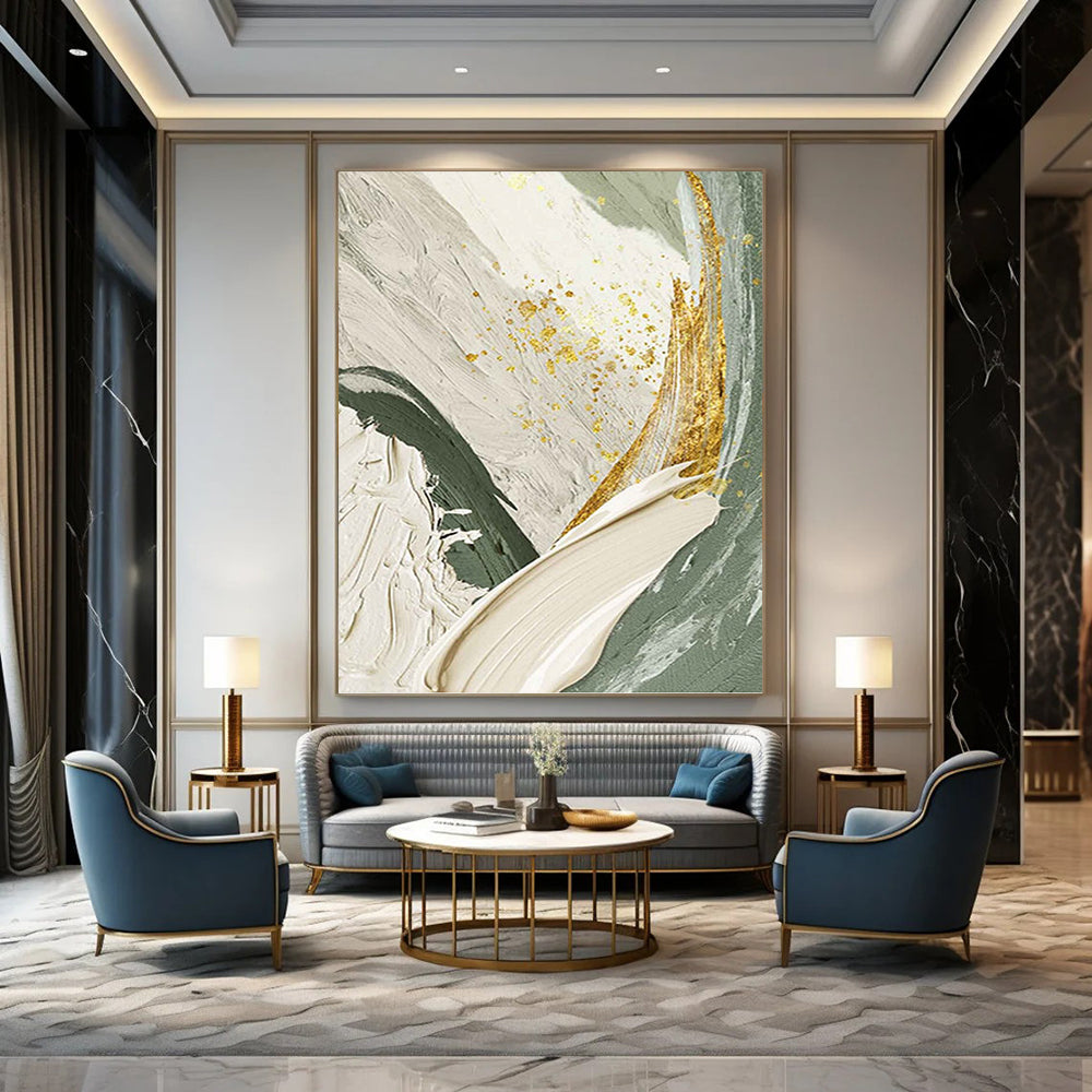 Gargantuan - Sized Hand - Painted Custom Abstract Marvel (with Distinctive Textures), Transforming Office and Hallway DKH1495