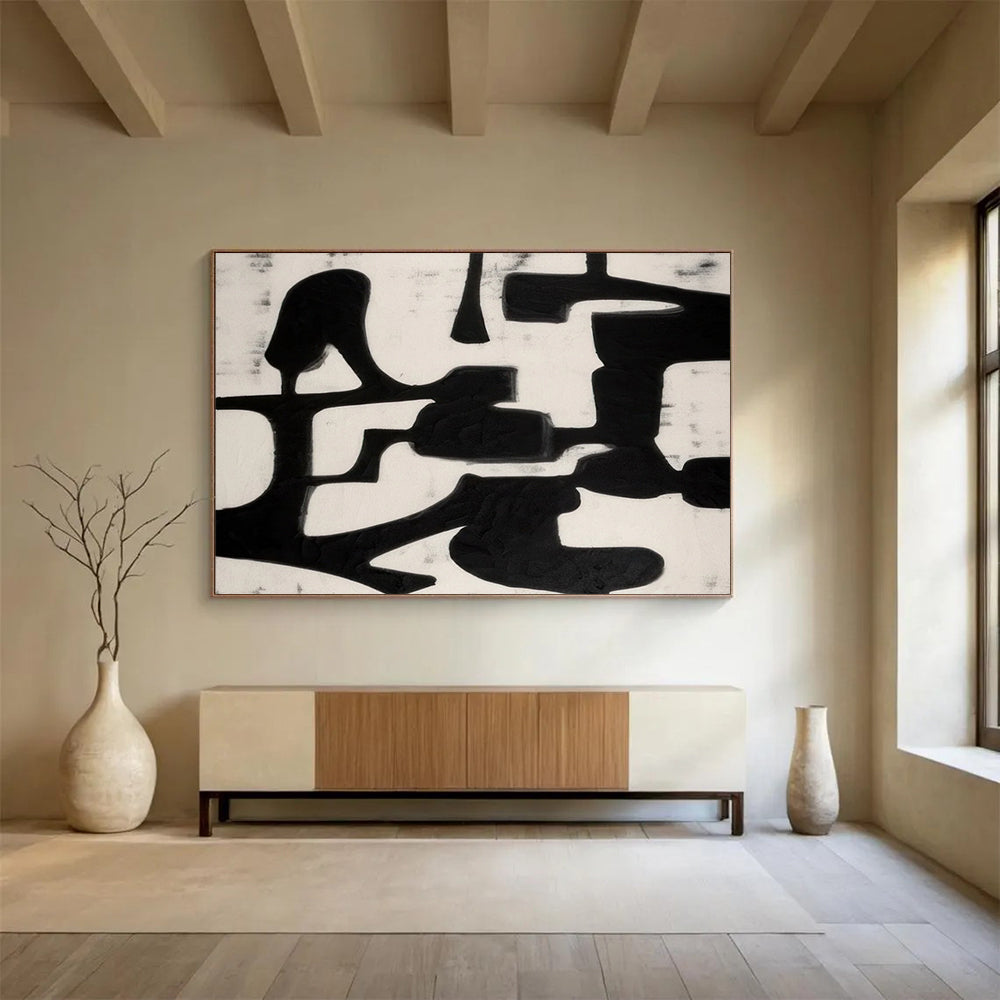 Bold Black Ink Shapes - Modern Office Edge DLZ063