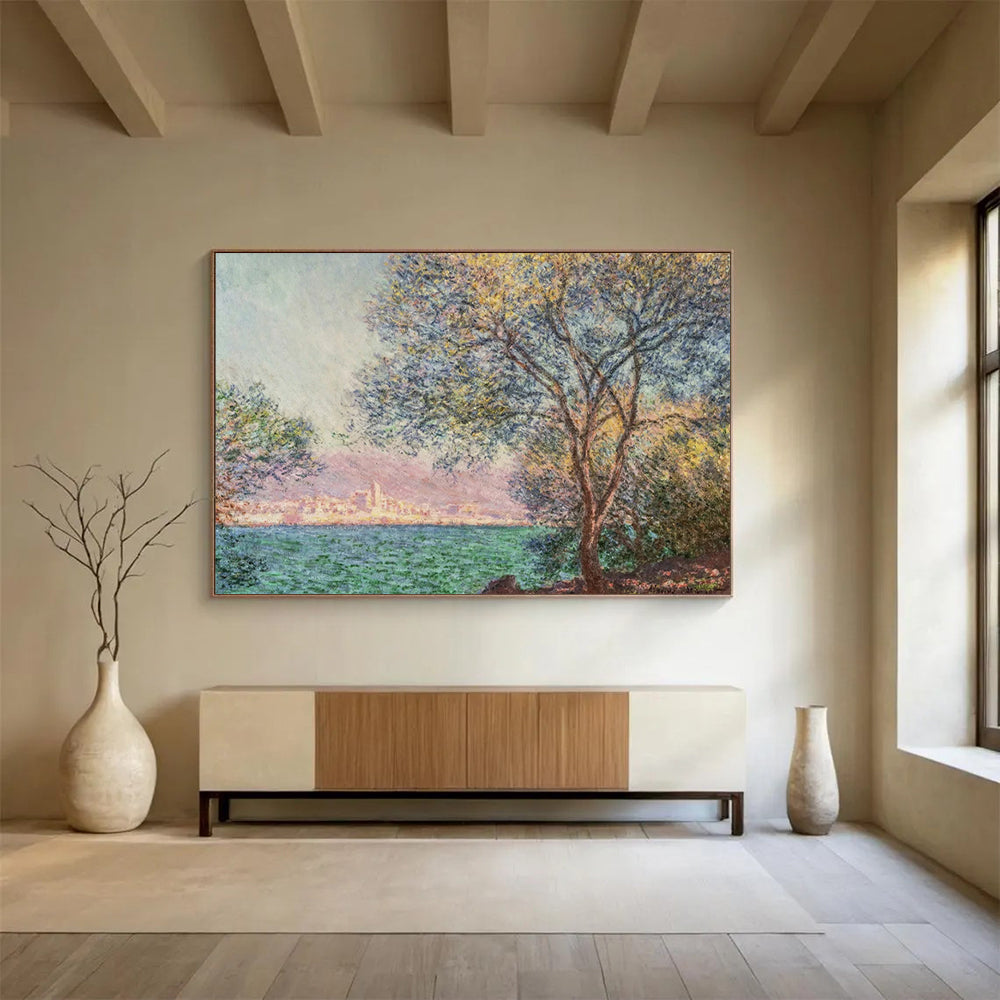 Serene Large - Format Abstract Painting for Entryway & Living Room LargeART1611