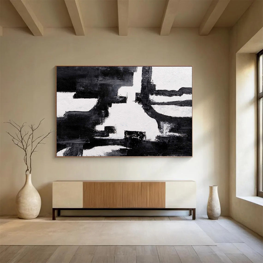 Custom - Designed Big Abstract Painting for Spa DKH018